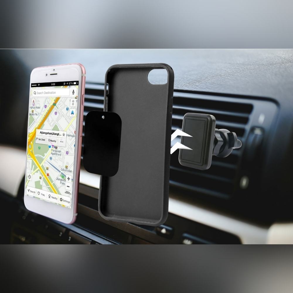 🧲⚡Car Vent Phone Mount with High-Powered Magnet for Secure Hands-Free Use